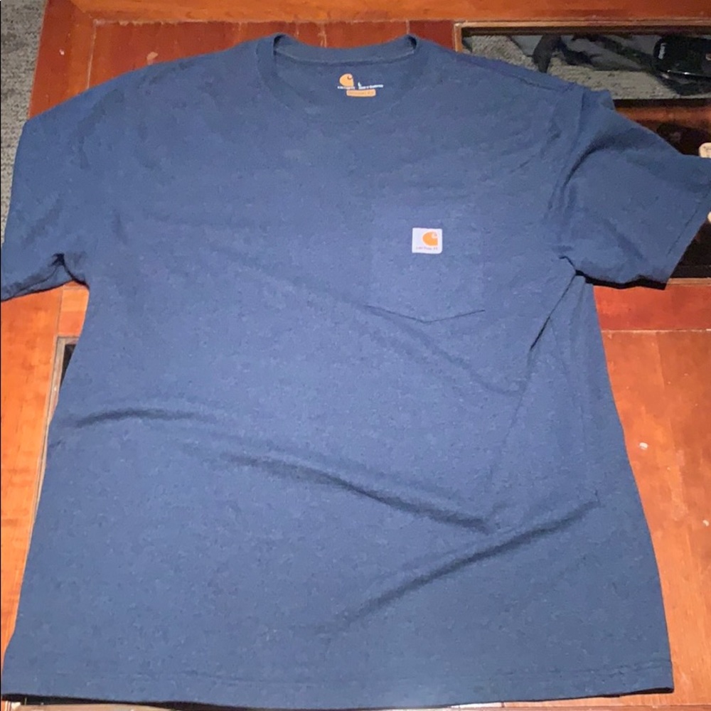Navy blue carhartt shirt